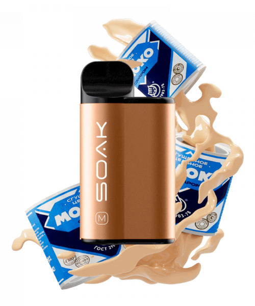 Электронная сигарета Soak M 4000 - Boiled Milk (Сгущенное молоко), 4000 затяжек