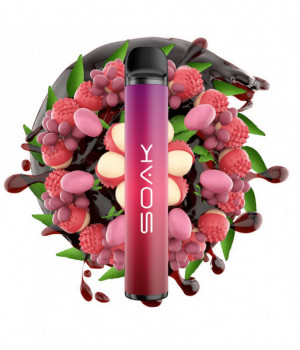 Электронная сигарета Soak X - Lychee Lemonade (Лимонад  личи), 1500 затяжек