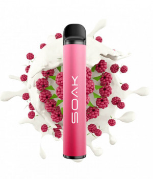 Электронная сигарета Soak X - Raspberry Yogurt (Малиновый йогурт), 1500 затяжек