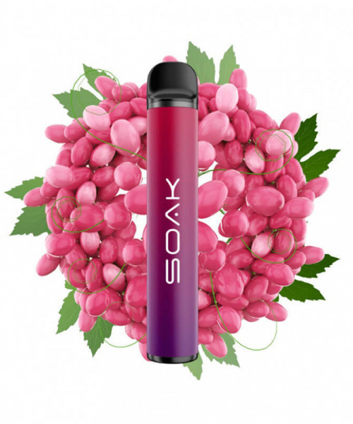 Электронная сигарета Soak X - Rose Grape (Сочный виноград), 1500 затяжек