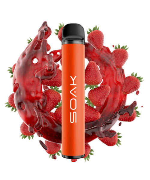 Электронная сигарета Soak X - Strawberry Jam (Клубничный джем), 1500 затяжек