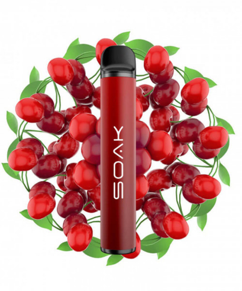 Электронная сигарета Soak X - Sweet cherry (Сладкая черешня), 1500 затяжек