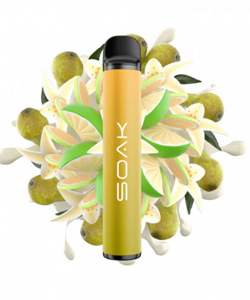 Электронная сигарета Soak X - Vanilla Pear (Ванильная груша с лаймом), 1500 затяжек