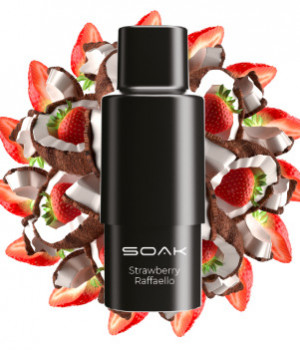 Картридж SOAK Q - Strawberry Raffaello (Клубничный рафаэлло), 1500 затяжек