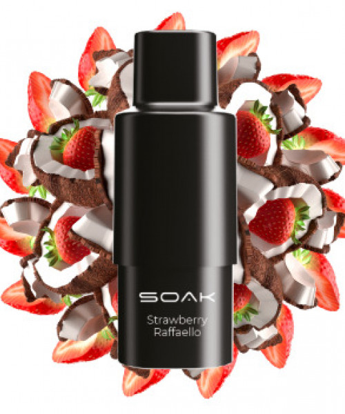 Картридж SOAK Q - Strawberry Raffaello (Клубничный рафаэлло), 1500 затяжек