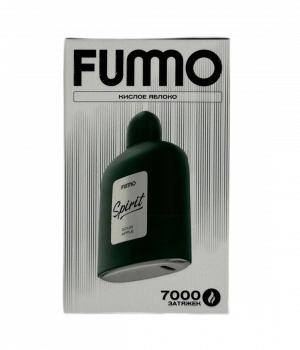 Электронная сигарета Fummo Spirit - Кислое Яблоко, 7000 затяжек