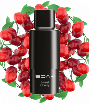 Картридж SOAK Q - Sweet cherry (сладкая черешня), 1500 затяжек