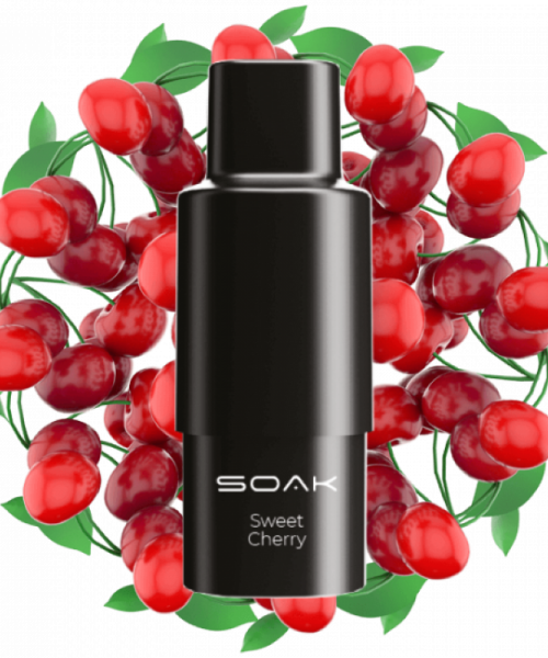 Картридж SOAK Q - Sweet cherry (сладкая черешня), 1500 затяжек