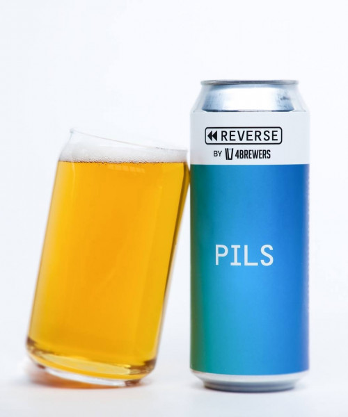 Пиво 4Brewers - Revers Pils, 0.5л, 4.5%