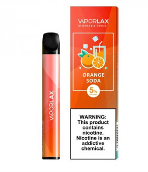 Электронная сигарета Vaporlax - Orange soda (Апельсиновая газировка), 800 затяжек