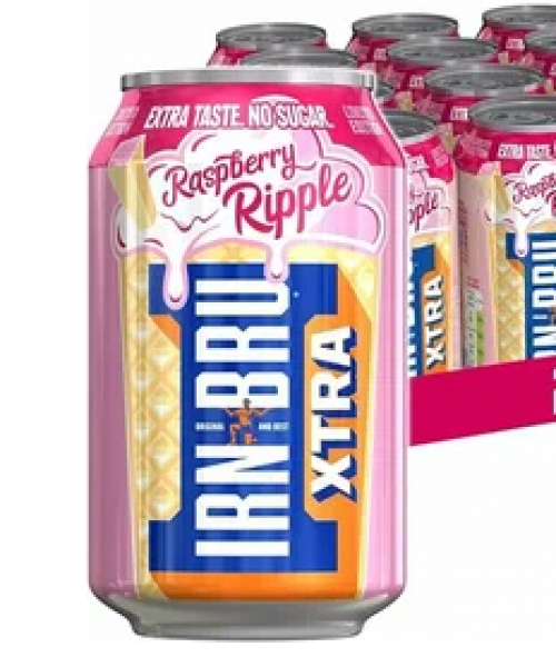 Лимонад Irn Bru Xtra Raspberry Ripple, 0.33 л